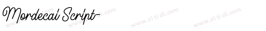 Mordecai Script字体转换 Mordecai Script字体转换